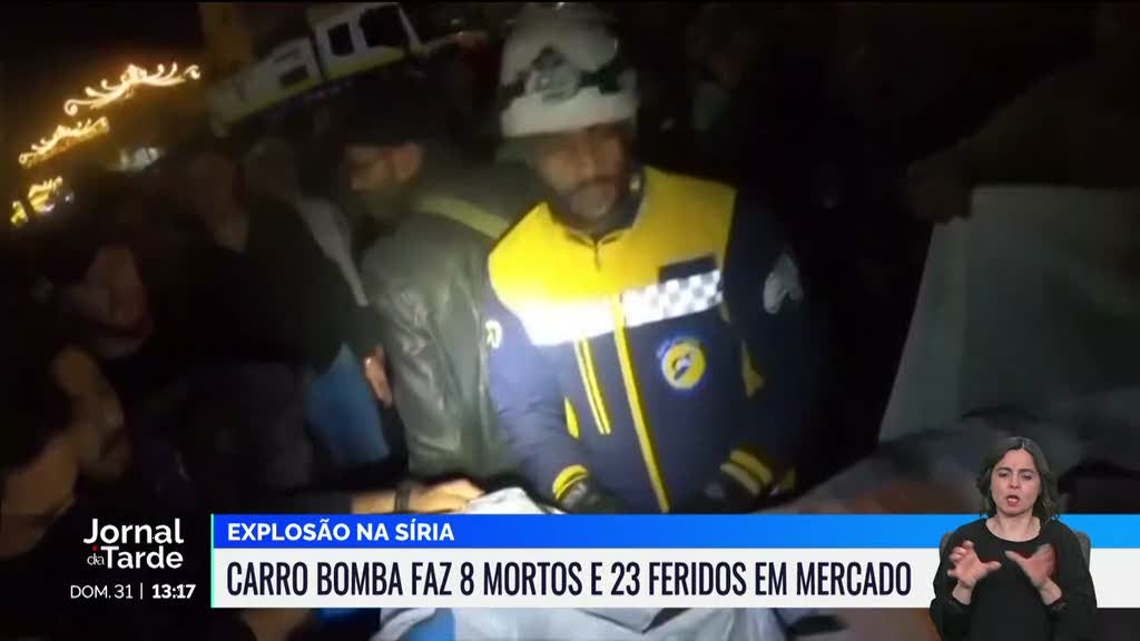 Carro bomba faz pelo menos oito mortos em mercado na Síria