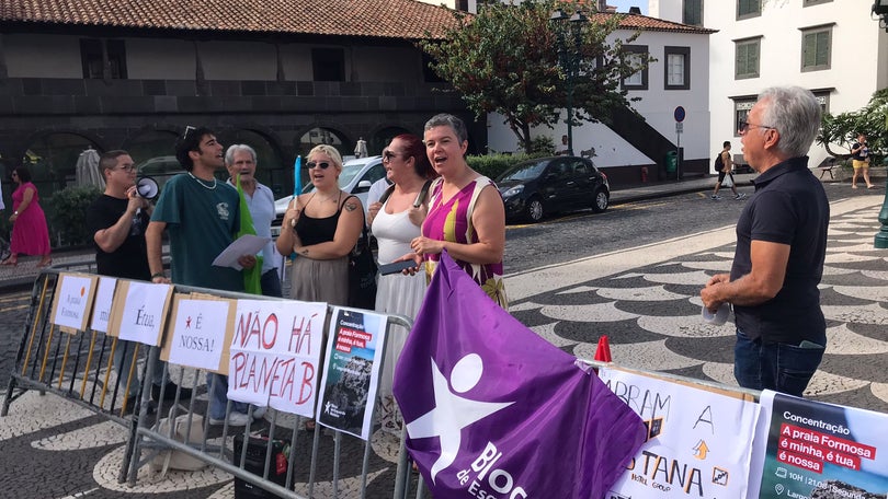 Manifestação do Bloco de Esquerda marca o dia do concelho do Funchal (áudio)