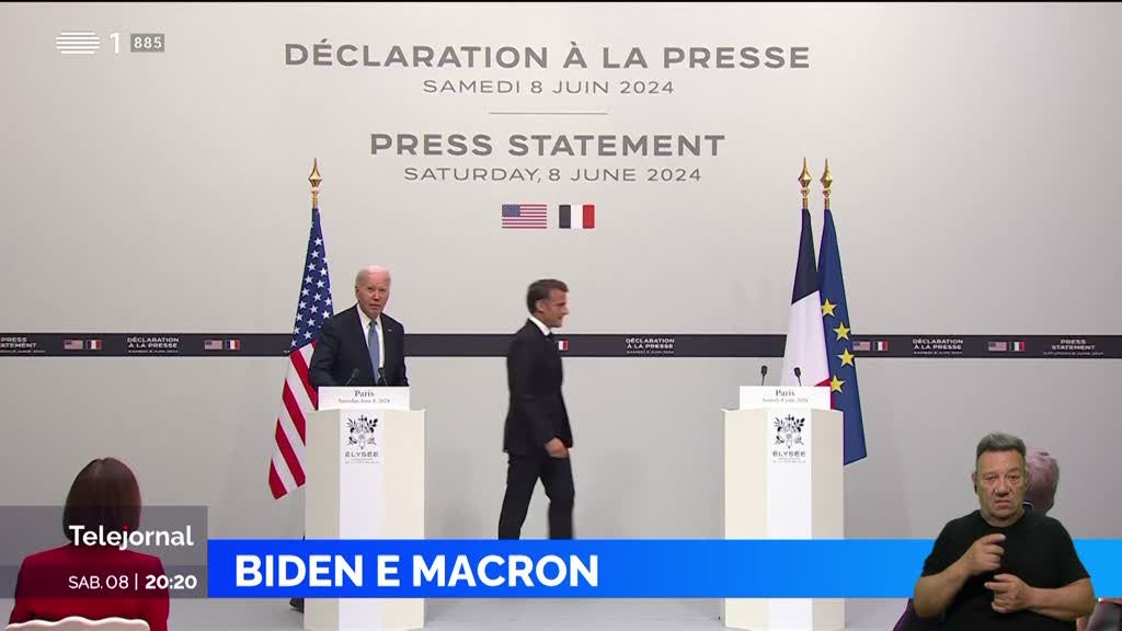 Biden e Macron abordaram em Paris os grandes temas da agenda internacional