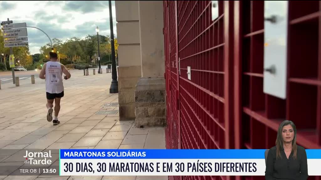 Atleta amador pretende realizar em 30 dias 30 maratonas em 30 países