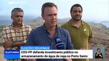 CDS promete melhor armazenamento de água de rega no Porto Santo