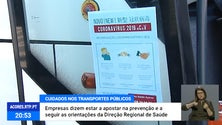 Transportes públicos adotam medidas preventivas [Vídeo]