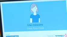 Imagem de Aeroporto da Madeira sugere uso de máscara (vídeo)