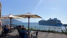 Imagem de «Anthem of the Seas» regressou hoje ao Funchal com 6196 pessoas a bordo