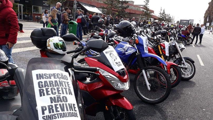 Imagem de Motociclistas manifestam-se contra “farsa das inspeções”