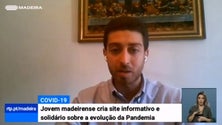 Imagem de Jovem madeirense criou site informativo dedicado à Covid-19 (Vídeo)