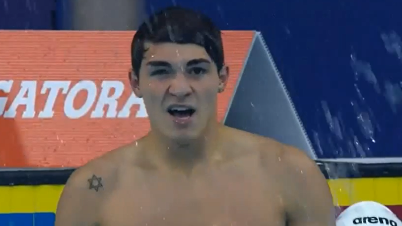 Imagem de Diogo Ribeiro conquista medalha de ouro no mundial de juniores de natação