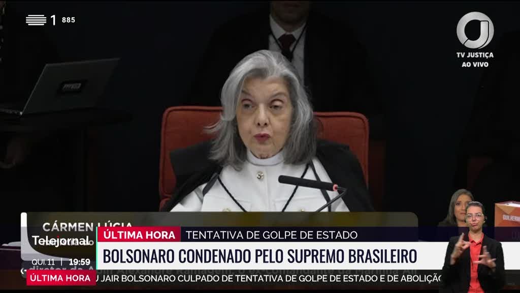 Bolsonaro condenado por tentativa de golpe de estado. Pena será conhecida amanhã