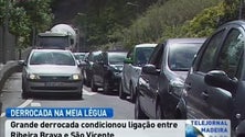 Imagem de Derrocada na Meia Légua condicionou circulação