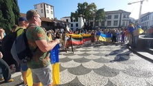 Imagem de Várias nacionalidades na manifestação pela Ucrânia (áudio)