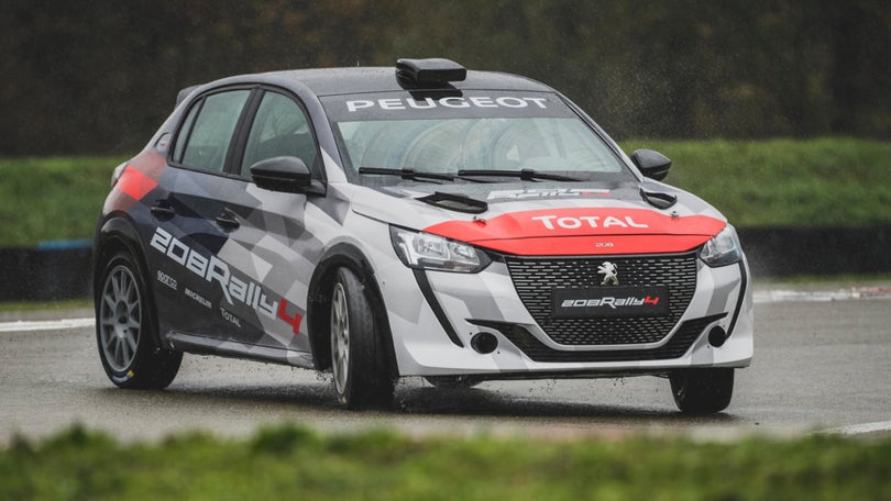 Imagem de Miguel Caires no Rali da Calheta com o Peugeot 208 Rally4