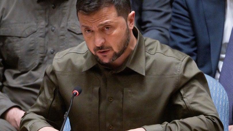 Imagem de Zelensky propõe no Conselho de Segurança medidas para limitar poder da Rússia