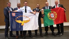 Imagem de Homenageados bombeiros da Praia da Vitória