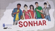 Imagem de Mural na praia do Caniçal de homenagem aos jovens (vídeo)