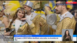 Cortejo de Carnaval leva 1.500 figurantes à avenida (vídeo)