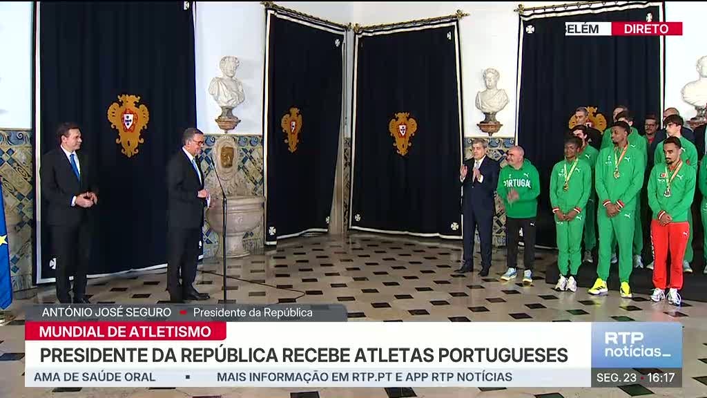 Imagem de Seguro condecora atletas medalhados nos Mundiais de Altletismo