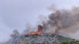 Incêndio foi provocado por uma viatura em chamas (vídeo)