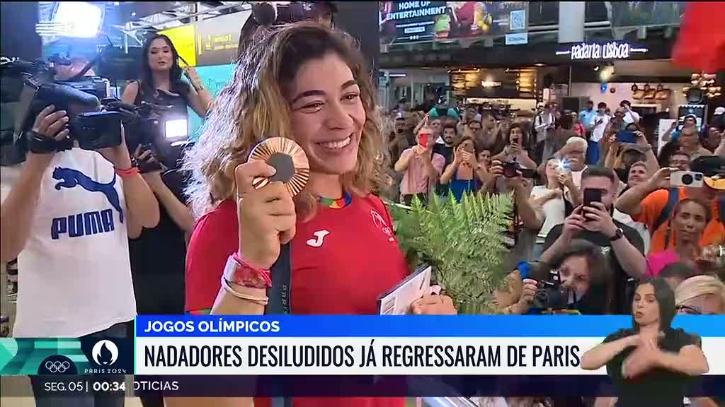 Judoca Patrícia Sampaio e nadadores regressaram de Paris