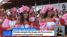 Imagem de Festa da Flor: Distanciamento social nem sempre foi respeitado no arranque das atuações dos grupos (Vídeo)
