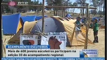Imagem de Escuteiros participam no 33º Acampamento Regional (Vídeo)