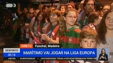 Imagem de Equipa do Marítimo foi recebida por centenas de adeptos no aeroporto da Madeira Cristiano Ronaldo