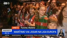 Equipa do Marítimo foi recebida por centenas de adeptos no aeroporto da Madeira Cristiano Ronaldo