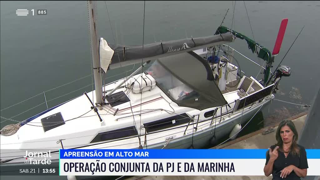 Polícia Judiciária e Marinha apreenderam 100kg de cocaína a bordo de veleiro