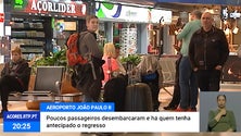 Menos movimento nas Chegadas no Aeroporto de Ponta Delgada [Vídeo]