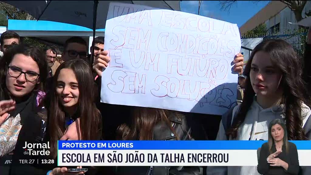 Protesto encerra escola secundária em São João da Talha