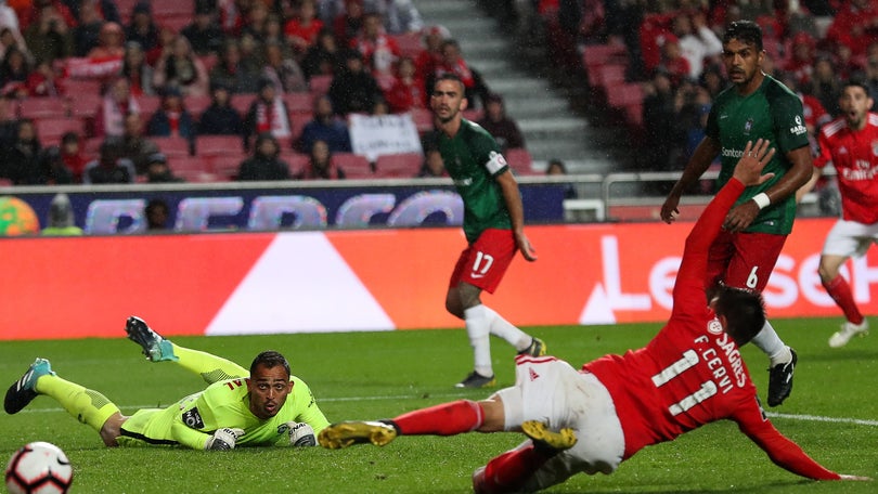 Benfica goleia Marítimo com seis golos sem resposta