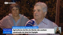 Agricultores revoltados com o túnel do Espigão