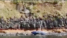 Imagem de Iate encalhado em Vila Franca do Campo [Vídeo]