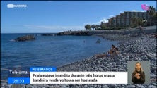 Imagem de Praia dos Reis Magos voltou a estar interdita a banhos esta tarde (vídeo)