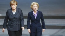 Imagem de Merkel e Von der Leyen em sintonia sobre urgência na resposta da União Europeia à crise