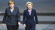 Imagem de Merkel e Von der Leyen em sintonia sobre urgência na resposta da União Europeia à crise