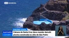 Imagem de Piscina ilegal em Santa Cruz vai ser demolida (Vídeo)