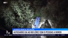 Imagem de Acidente mortal de autocarro na Galiza (vídeo)