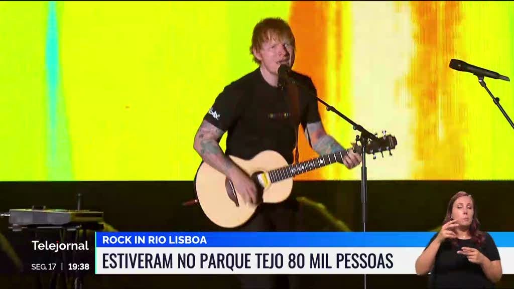 Rock in Rio. 80 mil pessoas assistiram ao concerto de Ed Sheeran