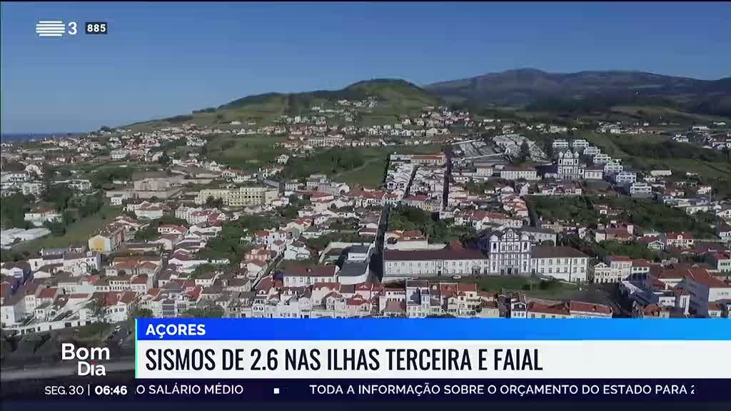 Houve dois sismos de intensidade moderadas nos Açores esta madrugada