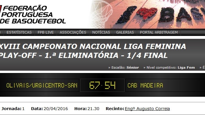 Imagem de Equipa feminina do CAB perde 1º jogo do Playoff com o Olivais por 67-54