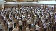 Dia do karaté junta 400 crianças do Colégio de Santa Teresinha (vídeo)