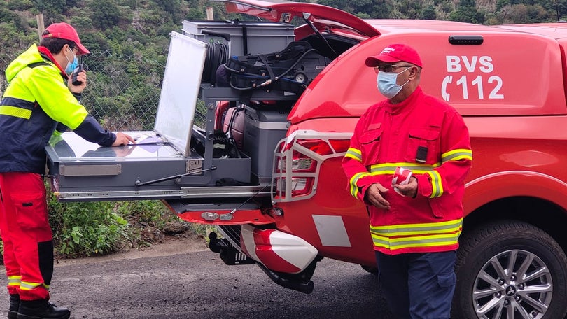 Imagem de Viatura que caiu tinha dois ocupantes