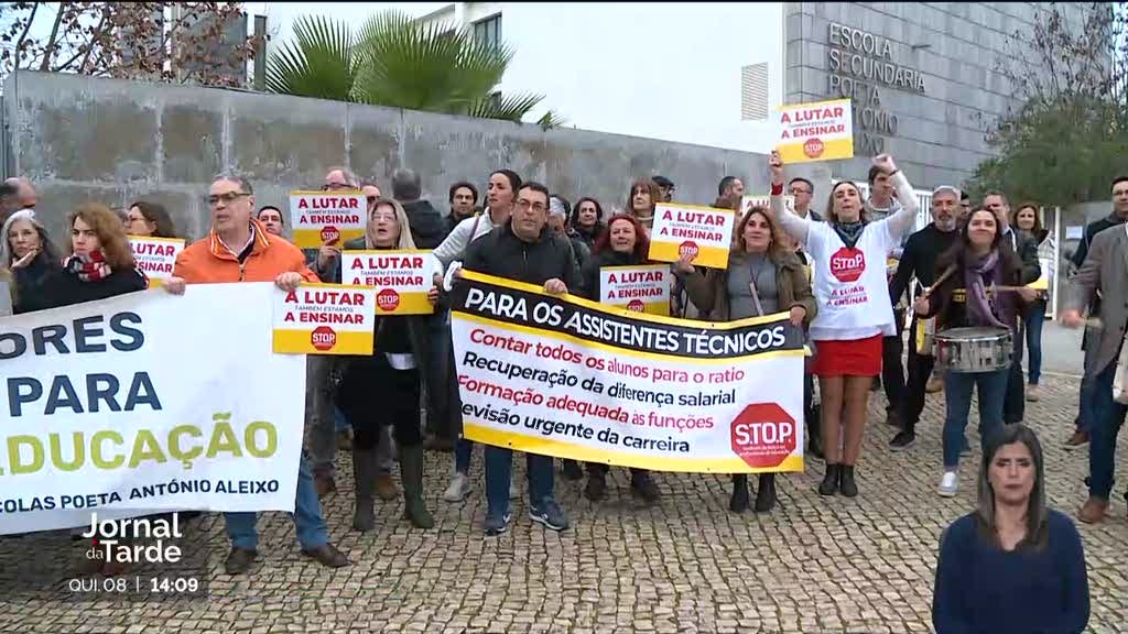 Auxiliares de agrupamento de escolas em Portimão em greve