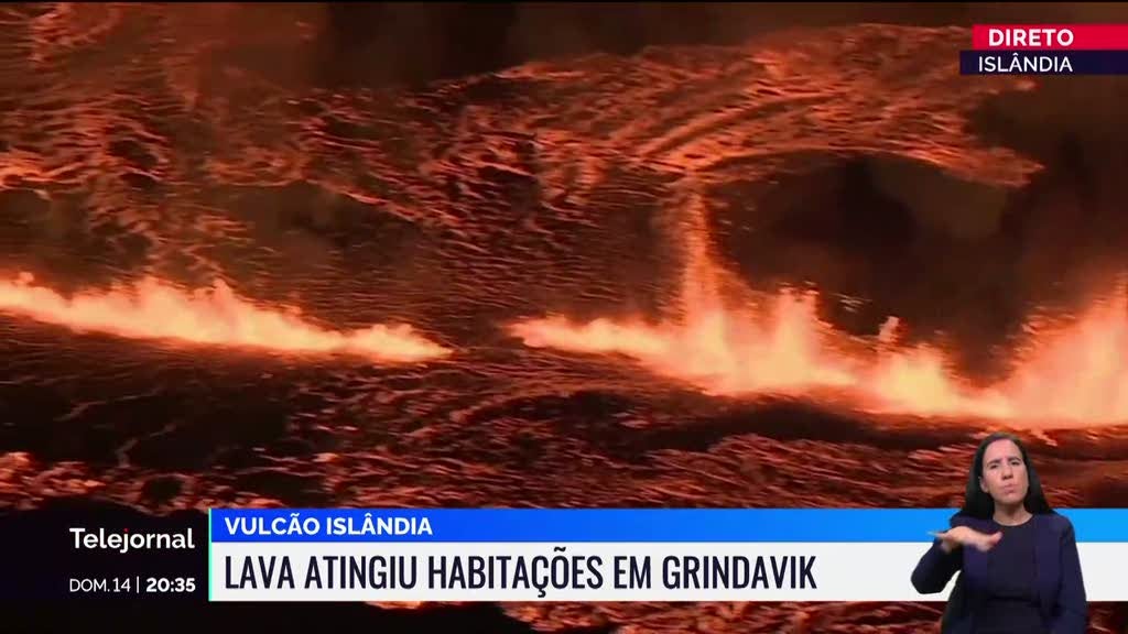 Voltou a entrar em erupção o vulcão na Islândia