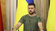 Imagem de Zelensky promete regresso da bandeira nacional a territórios ocupados pela Rússia