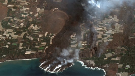 Imagem de Lava do Cumbre Vieja já atingiu 595 hectares da ilha de La Palma