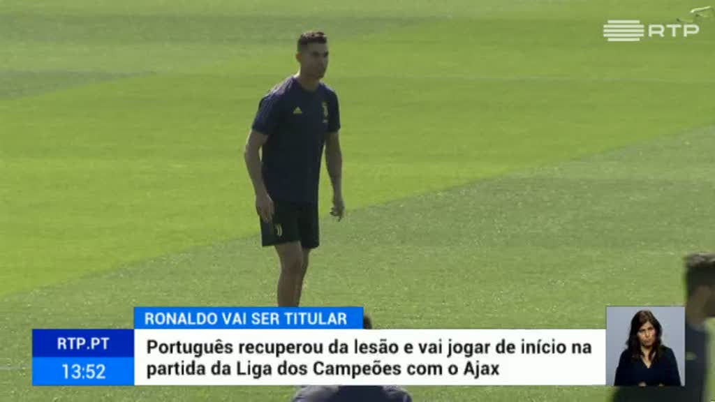 Ronaldo titular frente ao Ajax