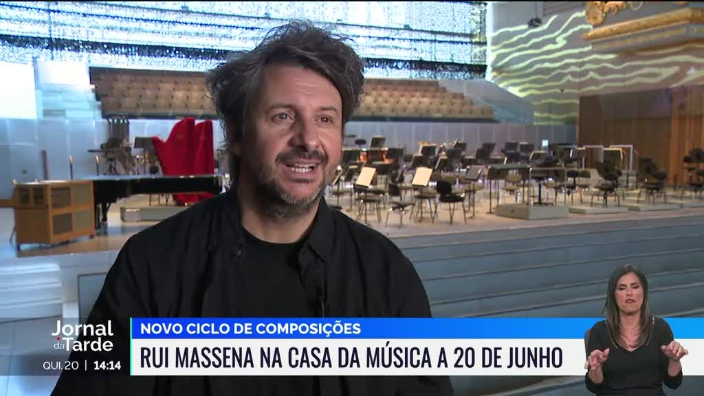 Rui Massena vai atuar na Casa da Música e no CCB