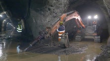 Imagem de Obras no túnel do Pedregal