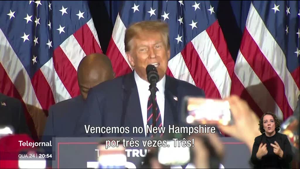 Estados Unidos. Donald Trump venceu primárias republicanas em New Hampshire